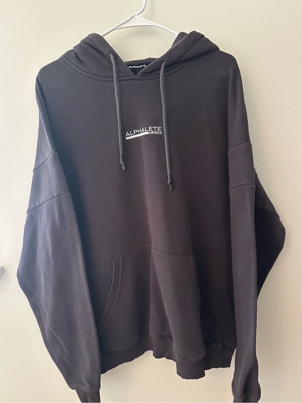 Alphalete men’s charcoal color hoodie